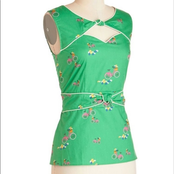 trollied dolly Tops - Knot a Problem Bicycles Print Top